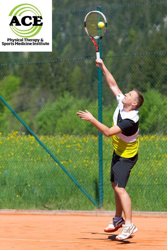 20934403 - tennis player with ball on racket while service hit